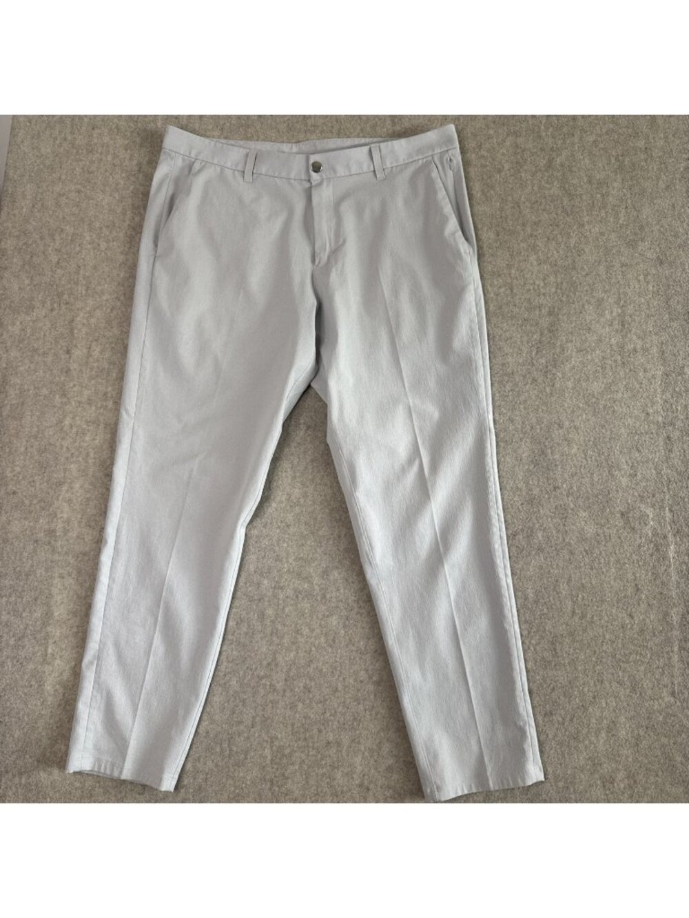Lululemon Ventlight Commission Pants Mens 38x30 Light Gray Slim Fit